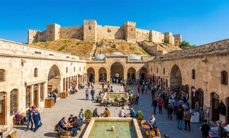 Gaziantep gezilecek yerler listesindeki tarihi hanlar ve eski şehir mimarisi.